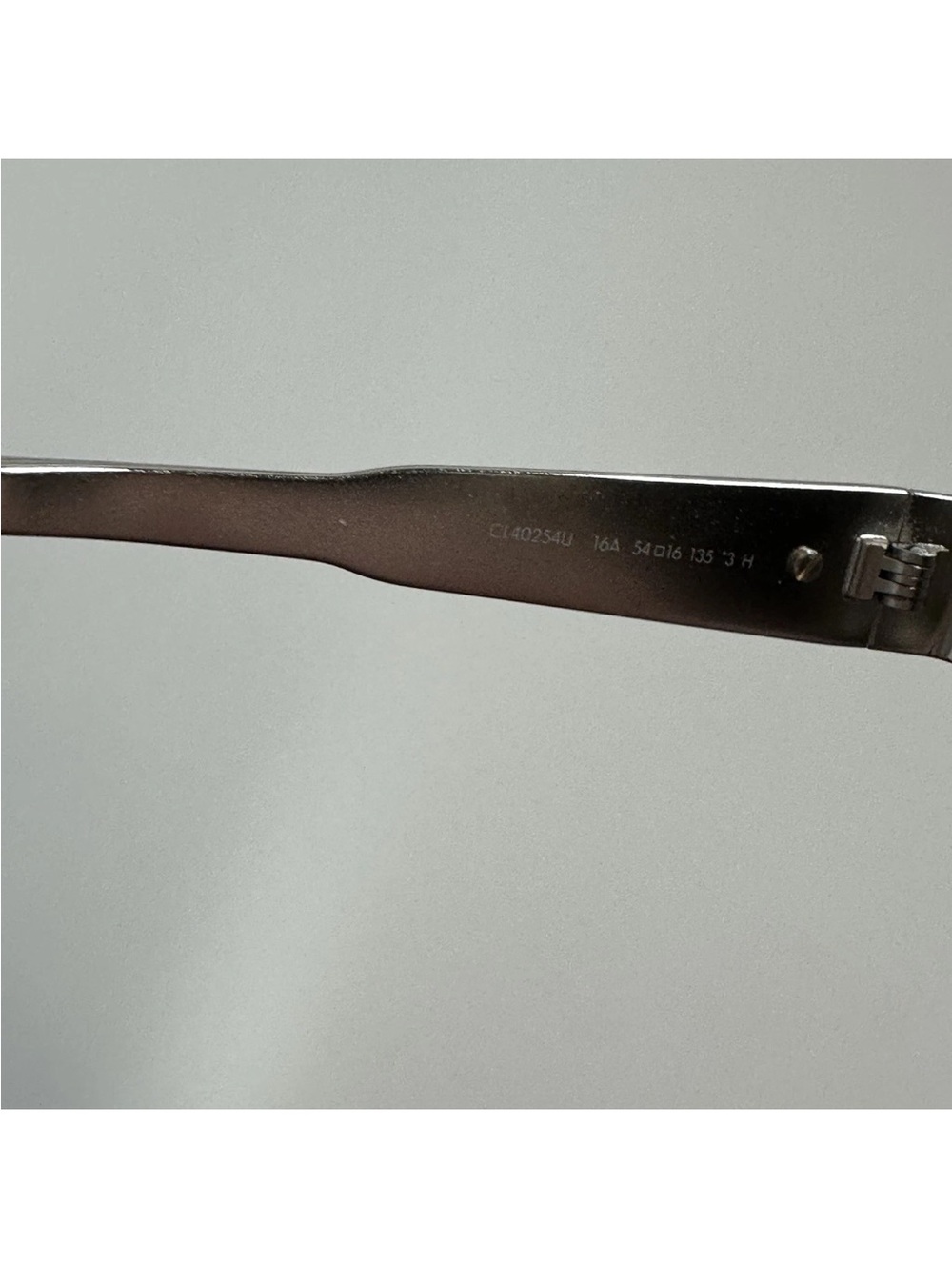 Celine Metal Triomphe 54MM Geometric Silver Sunglasses Gray Tinted Lens CL40254U - Picture 14 of 14